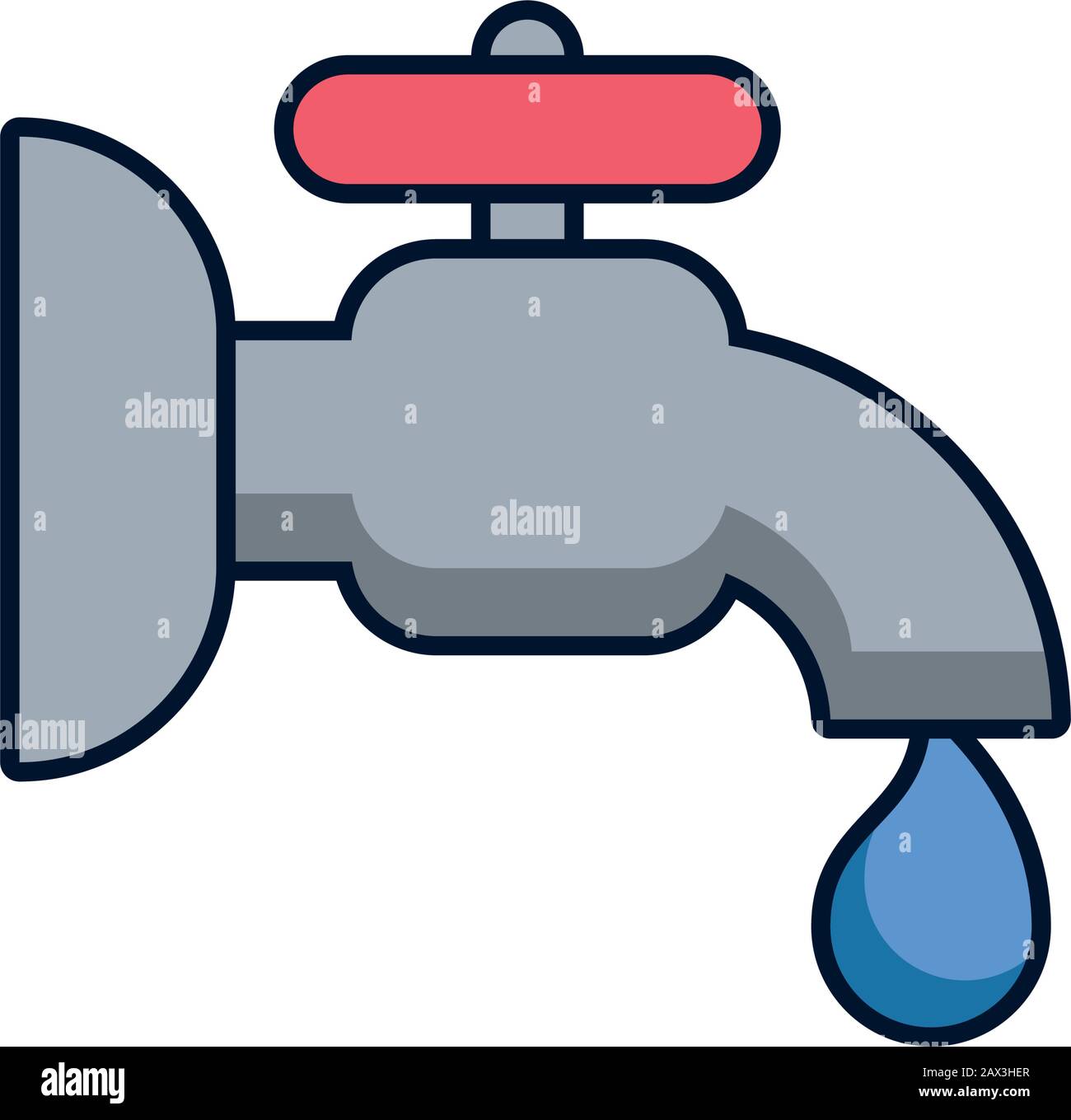 water tap with drop icon Stock Vector Image & Art - Alamy