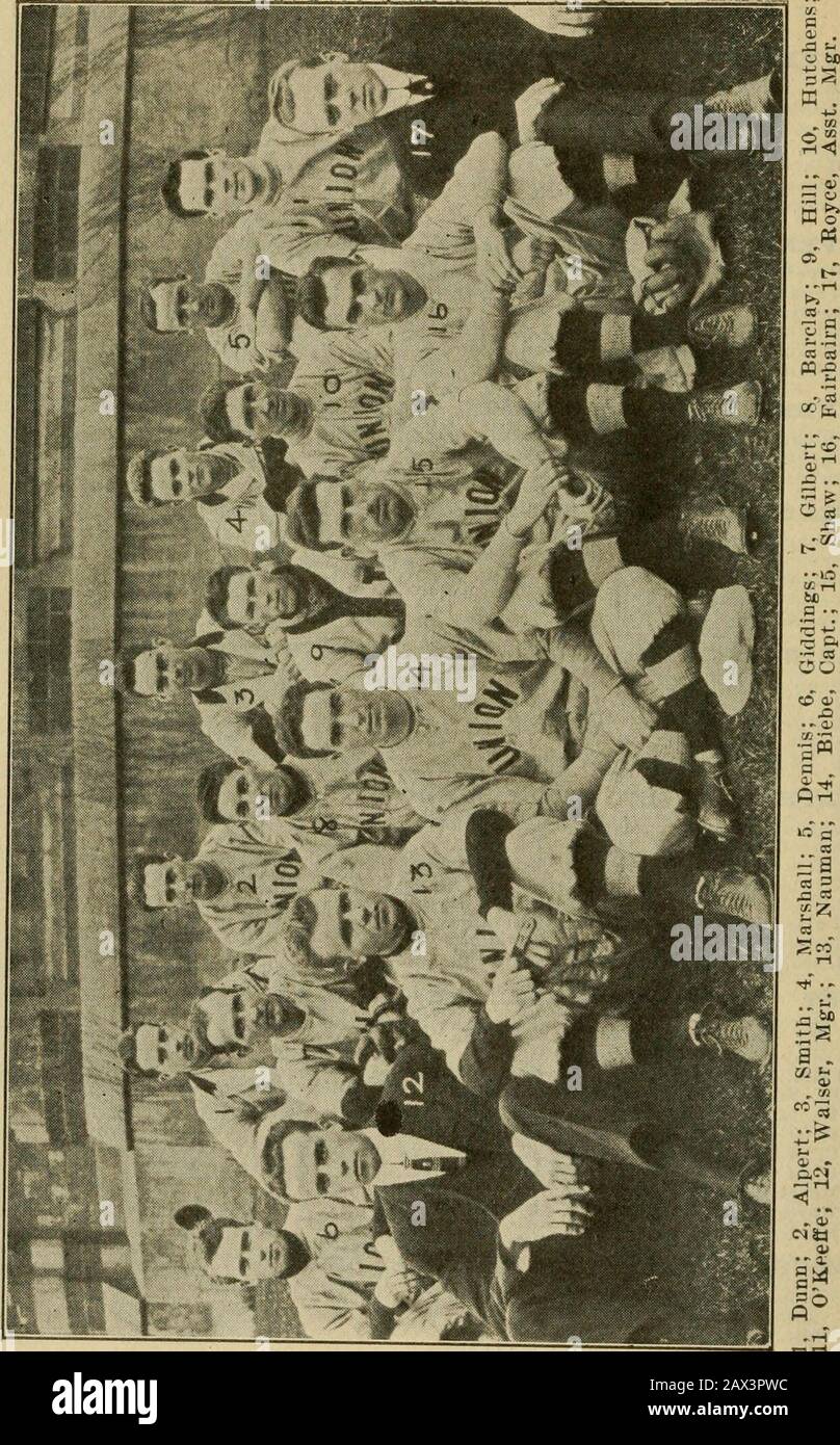 Spalding's official college base ball annual1911- . sea 3 WESLEYAN COLLEGE, BUCXHANNON -Concord 47—Milton 03—Tufts Second 28—Wellesley 3o—Lowell 48—Tufts Second 61—Lawrence Acad. 011—Harvard Fresh. 10 WEST VIRGINIA W. VA. 1—^Glenville Nor. 06—Glenville Nor. 43—W. Va. Univ. 54—W. Va. Univ. 124—West Liberty Nor. 312—U. of Pittsburgh 07—U. of Pittsburgh 97—Morris Harvey Coll.O7—Marietta Coll. 05—Marietta Coll, 1 WENONAH (N. J.) MILITARY ACADEMY. 6—Phila. Coll. of 7—Vineland H.S. 0 11—Strayers B.C. 3 Pharmacy 5 .5—Clayton H.S. o 11—-Roman Catholic 18—Phila. Coll. of . 1—Art and Textile 1 H.S. 4 Os Stock Photo