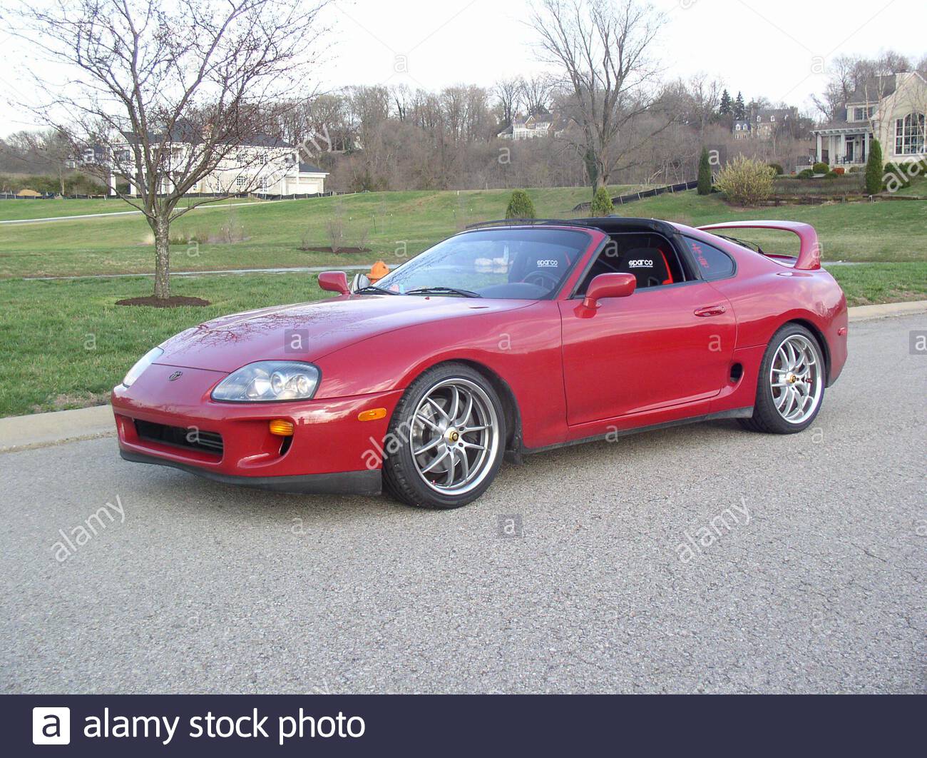 A 1994 Toyota Supra Twin Turbo Parked Off Of River Road In
