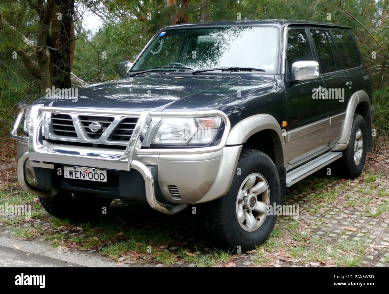 English: 1997–2000 Nissan Patrol (GU) Ti 5-door wagon. Photographed in  Audley, New South Wales, Australia.; 12 December 2007; Own work; OSX Stock  Photo - Alamy