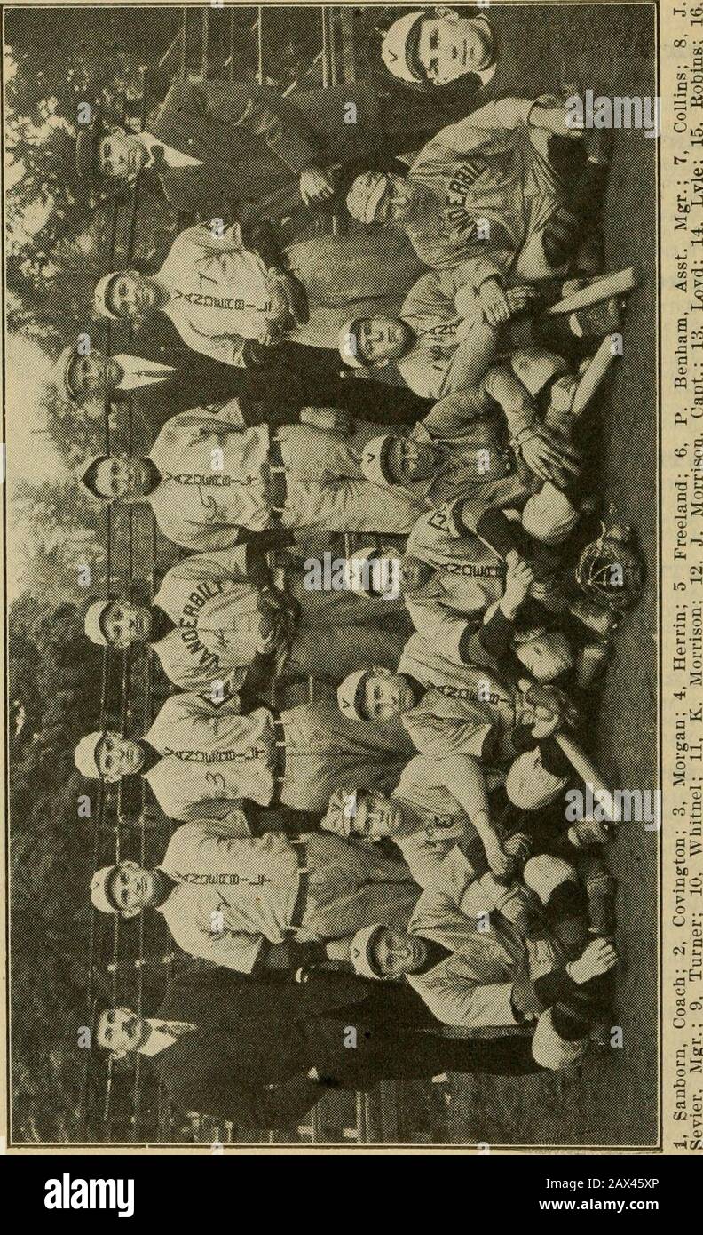 Spalding's official college base ball annual1911- . —P.M.A. 313—Manning 3 Sch. 3-Sumter 1 -Univ. of Alabama-Univ. of Alabama 5 -Marion 1,-Marion 4-C.F.S. 4 CHESTNUT HILL (FA.) ACADEIVIY. 13—City Troop A 5 5—Germantown 4 11—^Penna. Inst, forDeaf 105—Penn Charter 36—Gilman County Sch. 4 1—St. Lukes 12 4—St. Lukes 11 2—Cedarcroft 4 11—Swarthmore 2 9—Cathedral 108—Collingswodd H.S.7—Cedarcroft 814—Alumni 3 COLBY COLLEGE, WATERVILLE, ME. r&gt;—Mass. Agri. Coll. 12 (^—Bowdoin 3 2—Holv Cross 11 2—Maine Centrals 3 0—Harvard 7 G—Bowdoin 0 3—Univ. of Maine 4 2—Univ. of Maine 7 2—Bates 37—Bates 29—Coombs Stock Photo