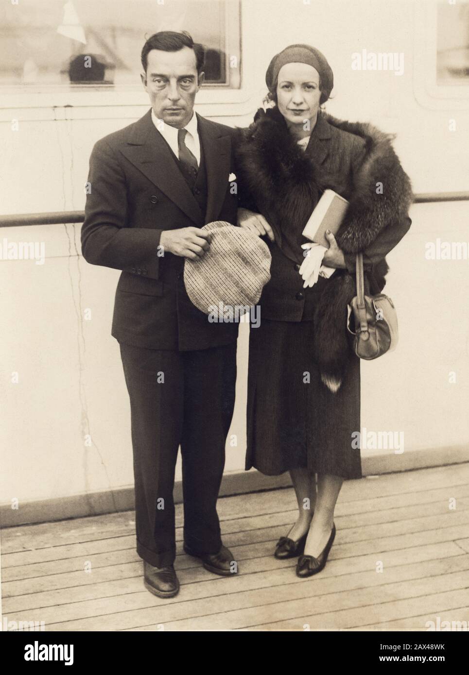 1930 22 September New York Usa The American Silent Movie Actor And Director Buster Keaton 15 1966 And His Wife The Actress Natalie Talmadge 1930 22 September New York Usa The American Silent Movie Actor And Director Buster Keaton 15 1966 And His Wife The Actress Natalie Talmadge