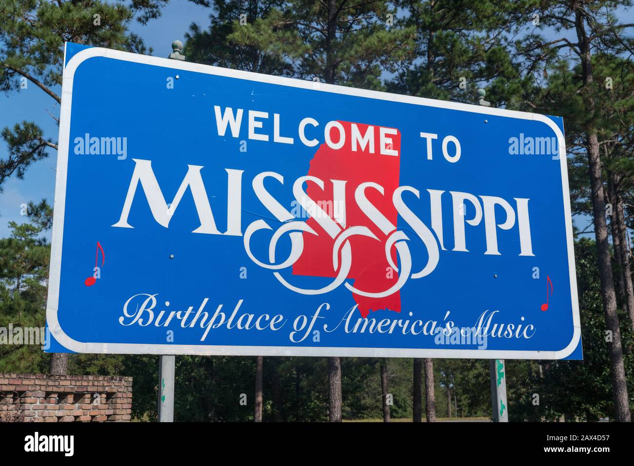State border welcome sign