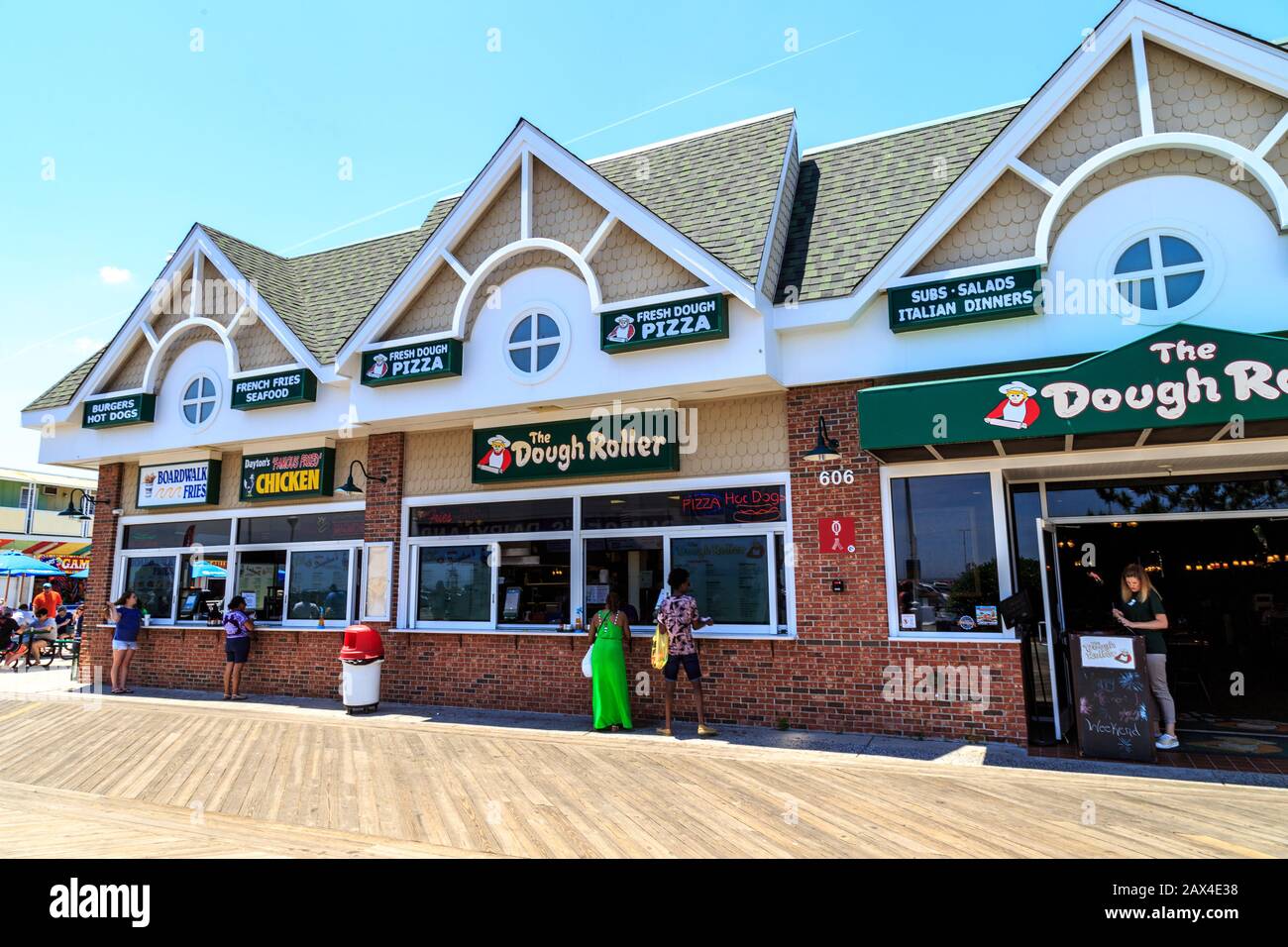 Ocean City, MD, USA May 26, 2018 The Dough Roller Pizza Restaurant
