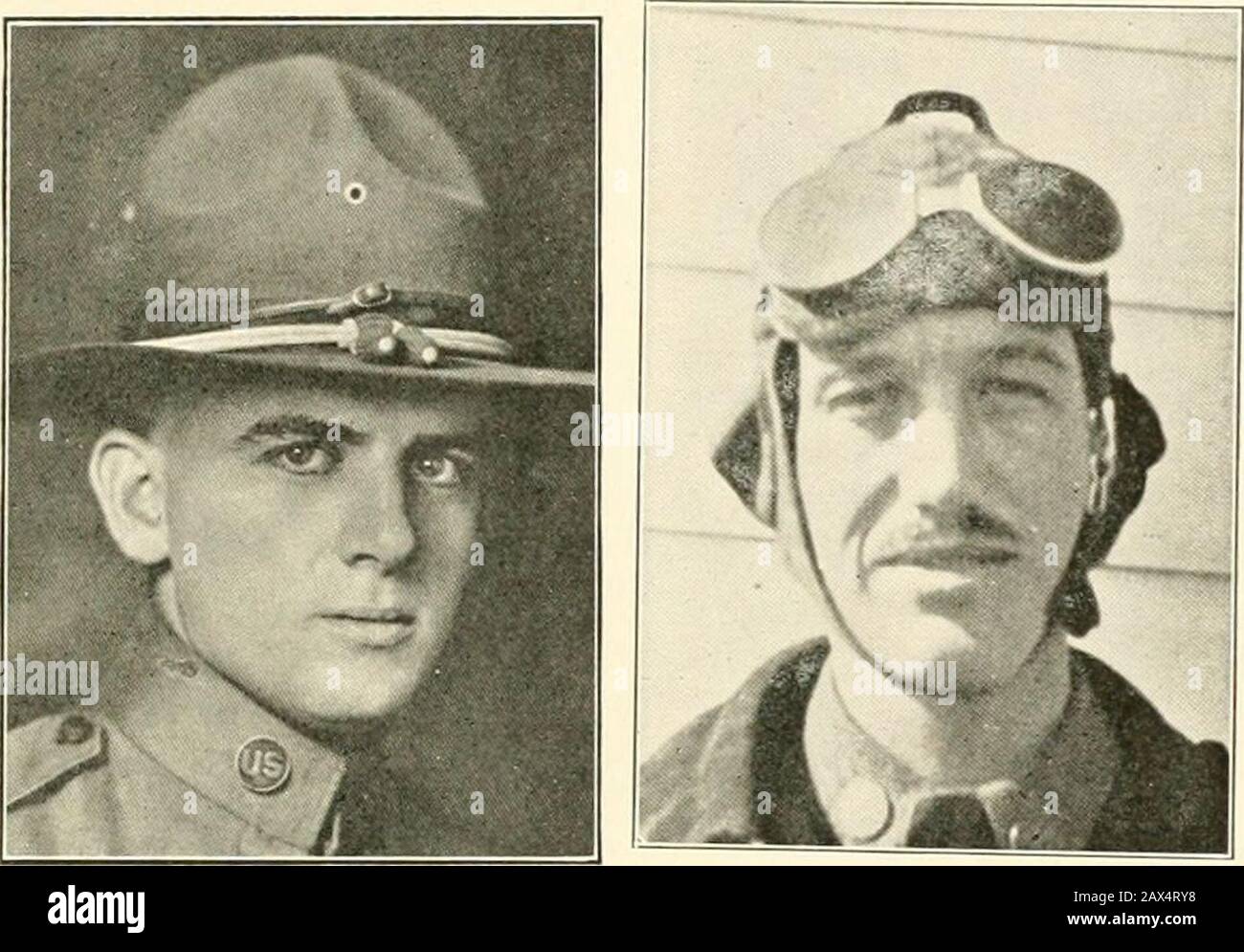 Marshall County in the World War, 1917-1918 : a pictorial history of the community's participation in all wartime activities with a complete roster of soldiers and sailors in service . CORP. WAYNE A. GUMMING ARLEY DWIGHT SERGT. CHARLES W. PECKHAM. Stock Photo