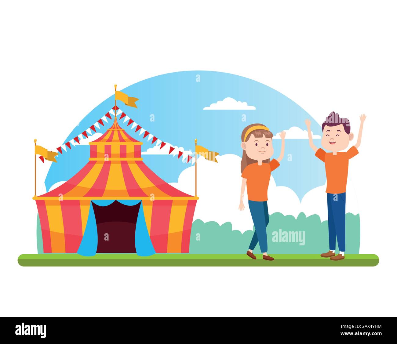 Standing tent Stock Vector Images - Alamy