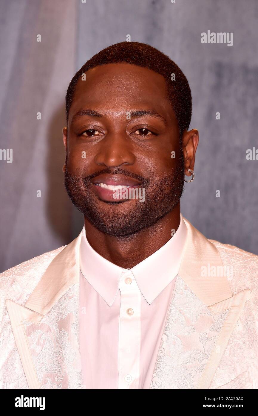 BEVERLY HILLS, CA - FEBRUARY 09: Dwayne Wade Attends The 2020 Vanity