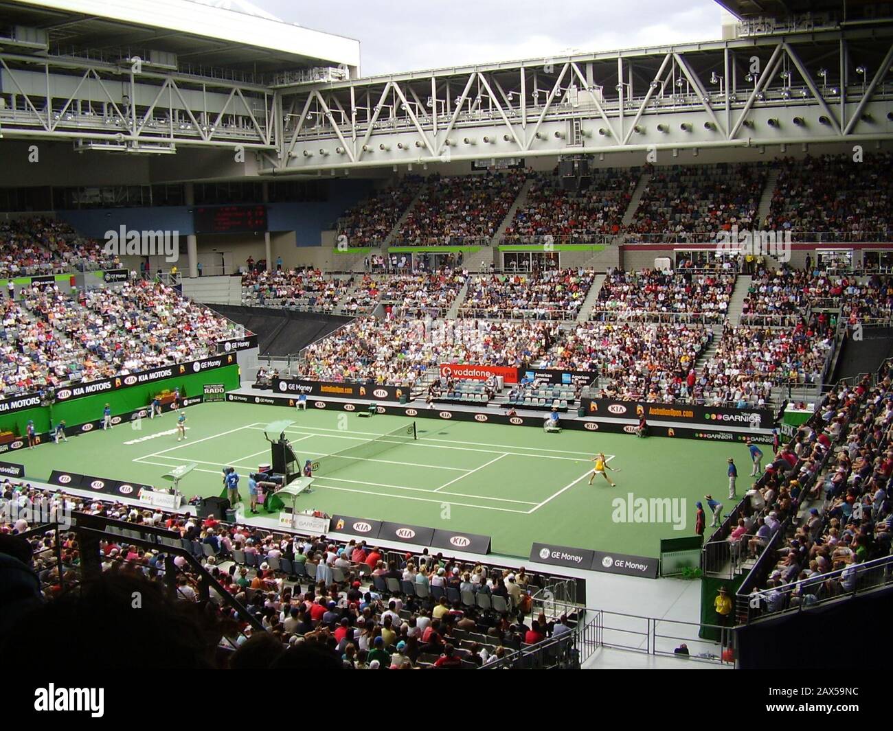 English Australian Open 2007 Women S Fourth Round Elena Dementieva Playing Nicole Vaidisova At Vodafone Arena On
