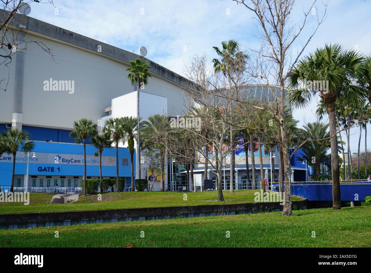 ST PETERSBURG, FL 24 JAN 2020 View of the Tropicana Field (The Trop