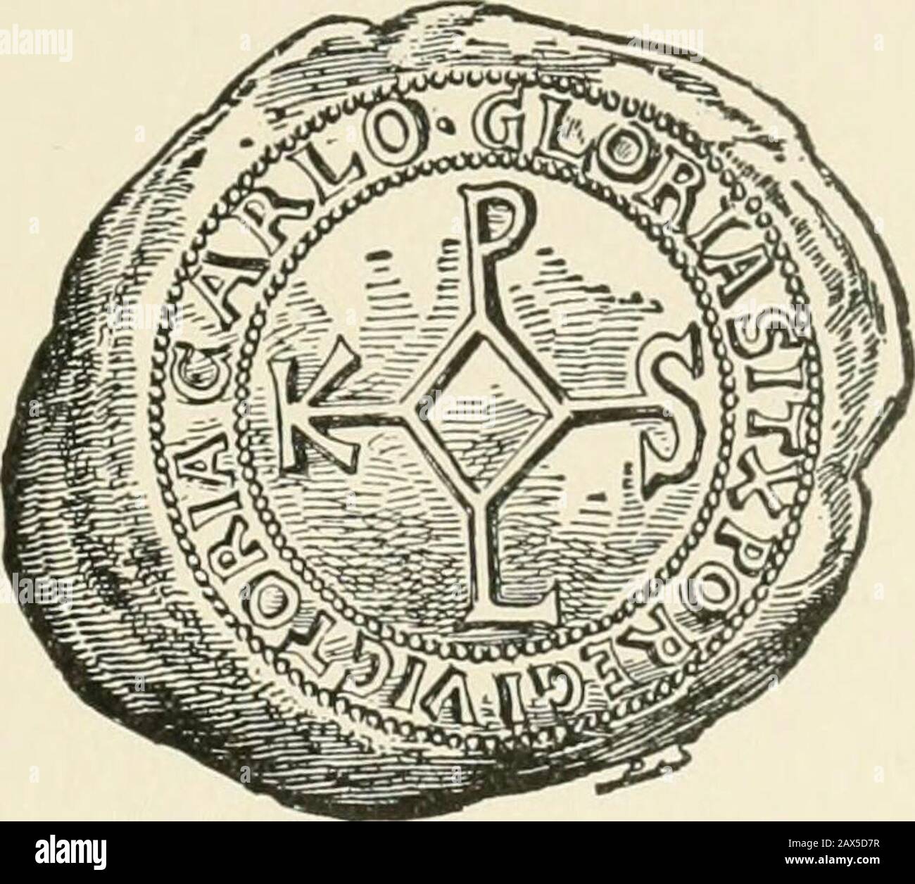 A History Of All Nations From The Earliest Times Being A Universal Historical Library Fk 10 A Lead Bulla Of Charlemagne Obverse Portrait Legend Iiiv Nate Di Carlvm