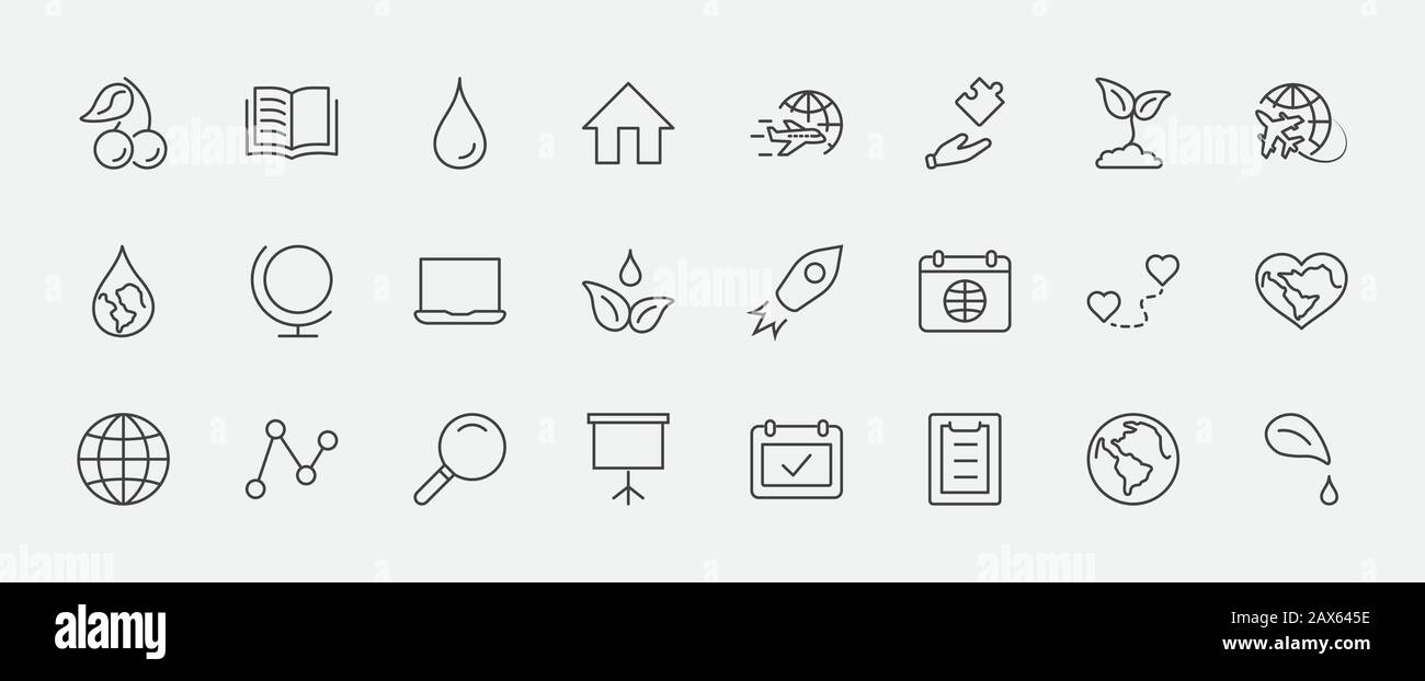 Earth Day Vector Line Icons Set Editable Stroke 32x32 Pixels Stock Vector Image Art Alamy Earth Day Vector Line Icons Set Editable Stroke 32x32 Pixels Stock Vector Image Art Alamy