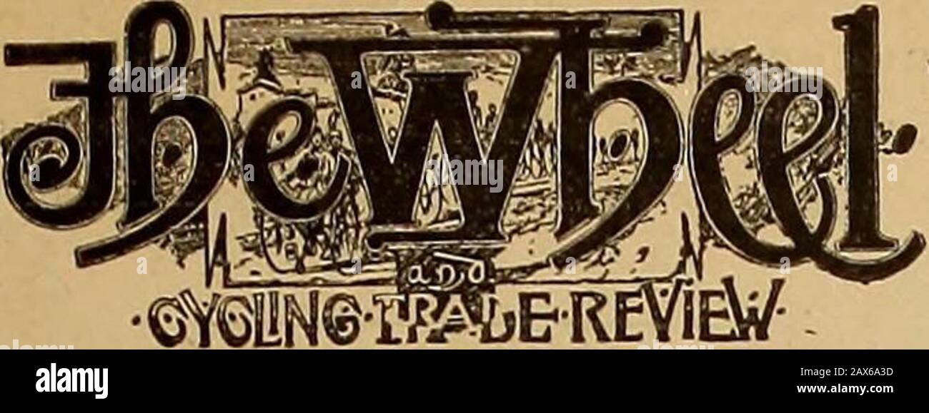 The Wheel and cycling trade review . MENS RAT-TRAP PEDAL. Think what it means never to have the rider find fault withthe pedals, so important, and yet so small a part of thebicycle. MADE BY Kindly mention The Wheel. CYCLE IMPROVEMENT CO., WESTBORO, MASS., U. S. A. 1896. x^ 25. Copyright, 1896, by F. P. Prial Co. PUBLISHED EVERY FRIDAY BY THEF. P. PRIAIi CO. Publication Offices: 88 W. Bway, New York.Post Office Address : Box 444, New York. Western Offices: 934 Monadnock Block,Wheel Phone: Chicago.No. 3775 Cortlandt. Printing House : I Wheel Press Phone : 72 Warren St., New York. | No. 4335 Cort Stock Photo
