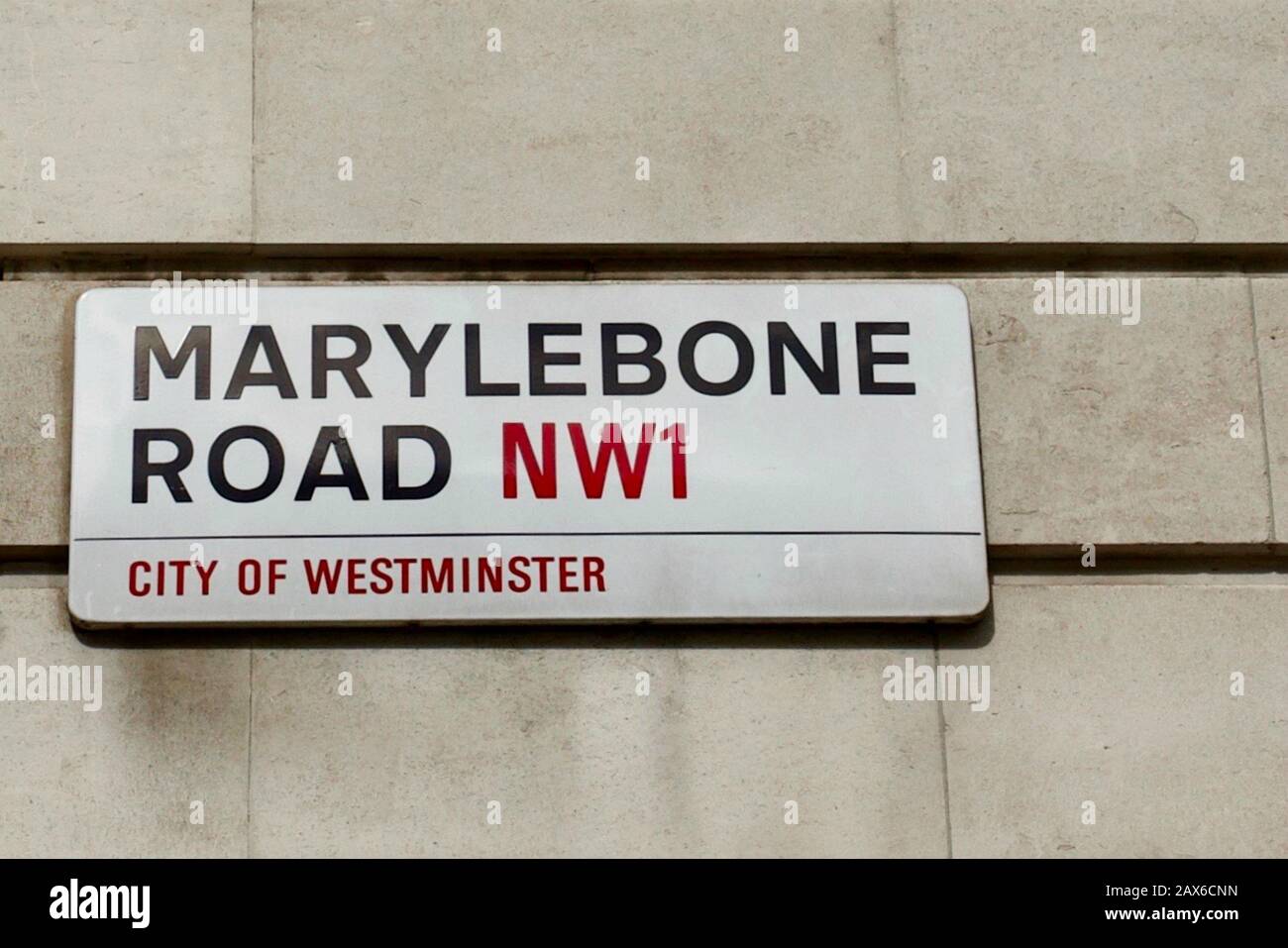 Marylebone Road, Marylebone, City of Westminster, London, England. Stock Photo