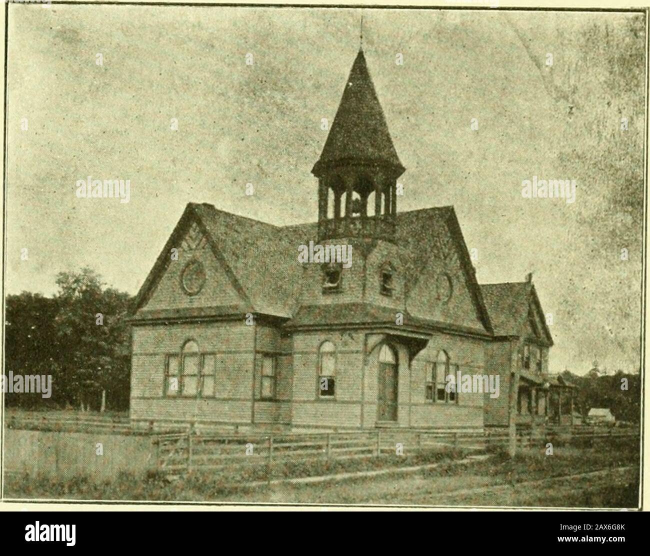 Photographic views of Fourth Lake and vicinity . AUG 5 1905 U H y^-Ys^. PRESBYTERIAN CHURCH, OLD FORCE, N. Y. Stock Photo