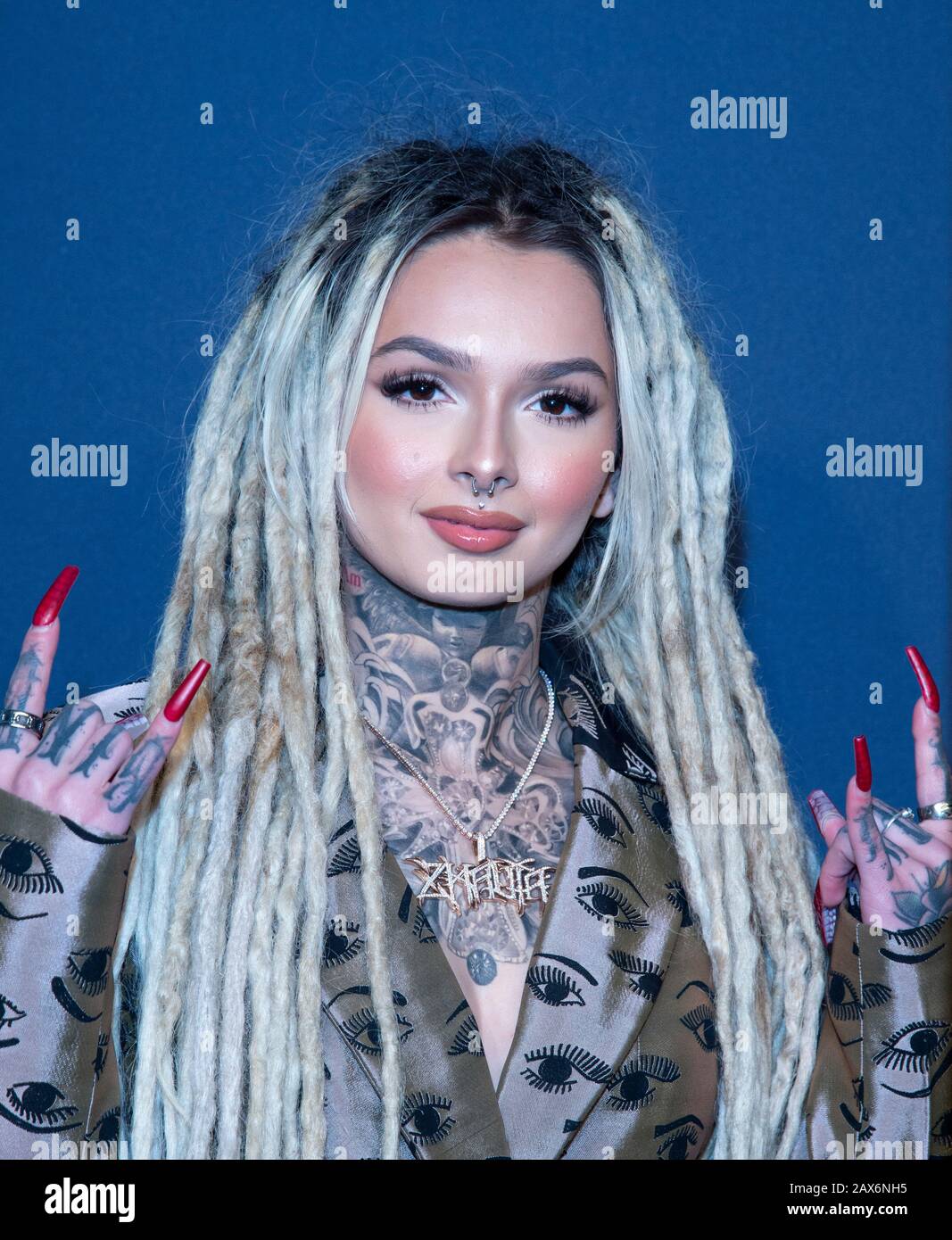 New York, NY - February 5, 2020: Zhavia Ward attends the 2020 amfAR New