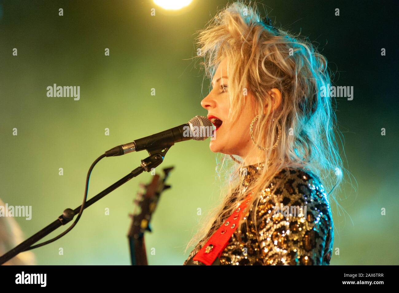 Bognor Regis, UK. 11 January, 2019. Madonnatron perform at Rockaway Beach Festival. © Ken Harrison Stock Photo