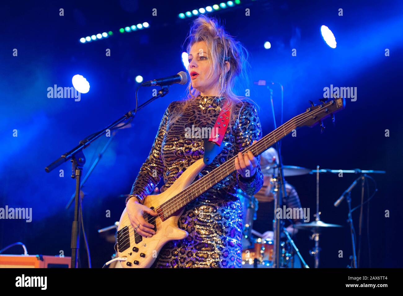 Bognor Regis, UK. 11 January, 2019. Madonnatron perform at Rockaway Beach Festival. © Ken Harrison Stock Photo