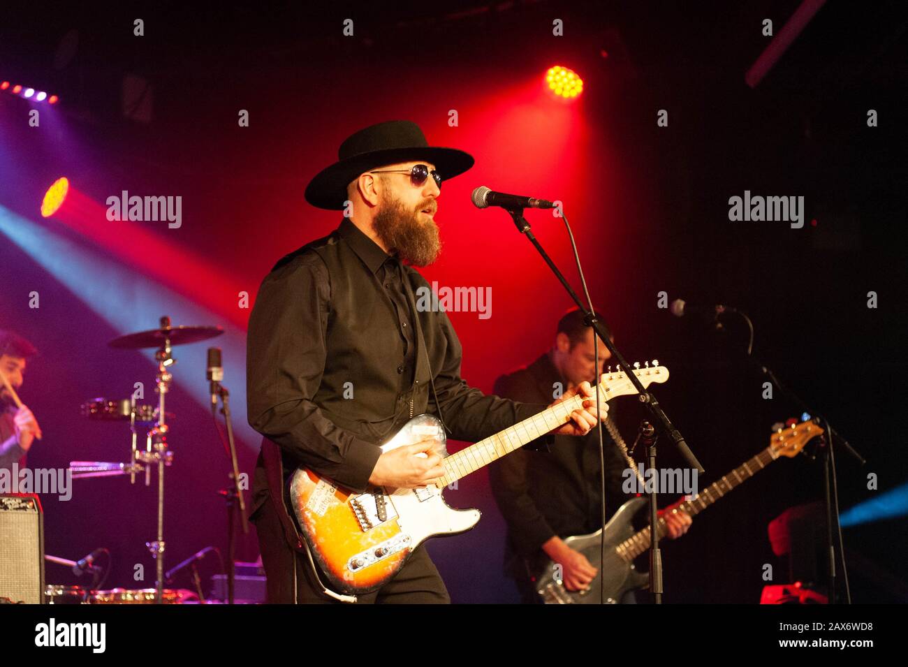 Bognor Regis, UK. 13 January, 2019. The Filthy Tongues perform at Rockaway Beach Festival. © Ken Harrison Stock Photo