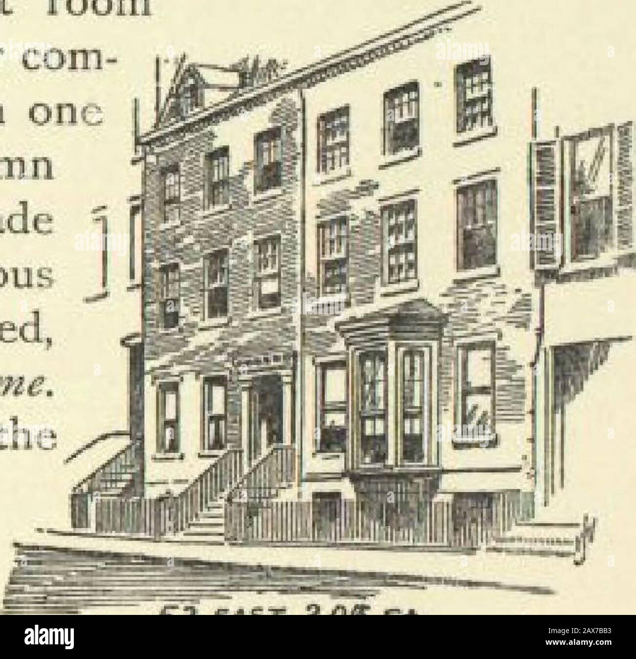 Literary New York . emaining in a neighbor-hood otherwise given up to businessstructures to-day, is numbered 53 onEast Twentieth Street Here theCarys lived when they made theirhome in this city, coming from theirOhio birthplace to a wider field ofactivity. You can walk now into thelittle parlor where the gatherings wereheld. You can go into the roomabove, where Phcebe worked—whenshe found time; for in the joint 322 Two Famous Meeting-Places housekeeping of the sisters Phcebeoften said that she had to be thehousekeeper before she could be thepoet. In that roomshe wrote, after com-ing from churc Stock Photo