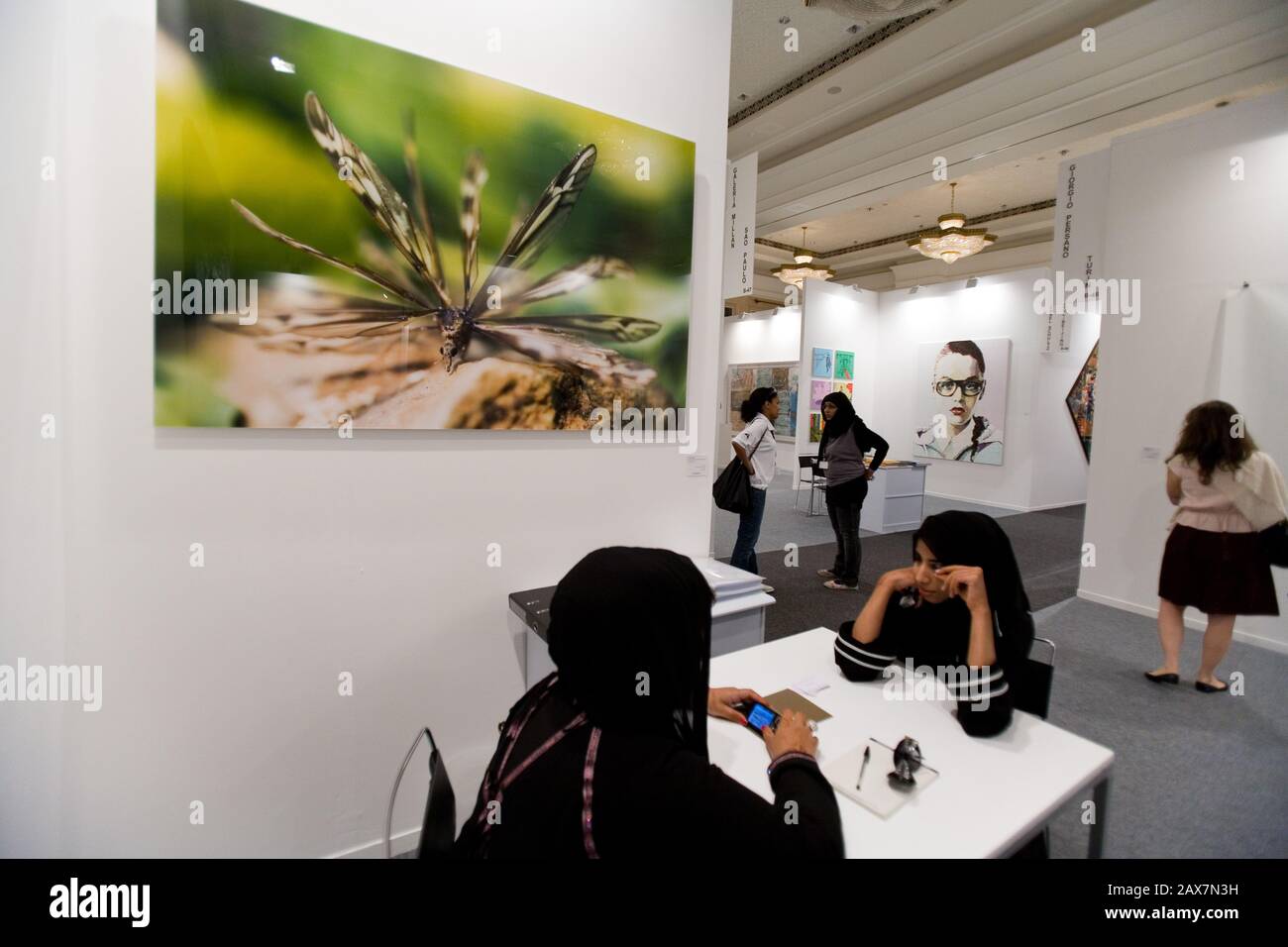 Dubai International Art Fair Dubai Uae Stock Photo Alamy