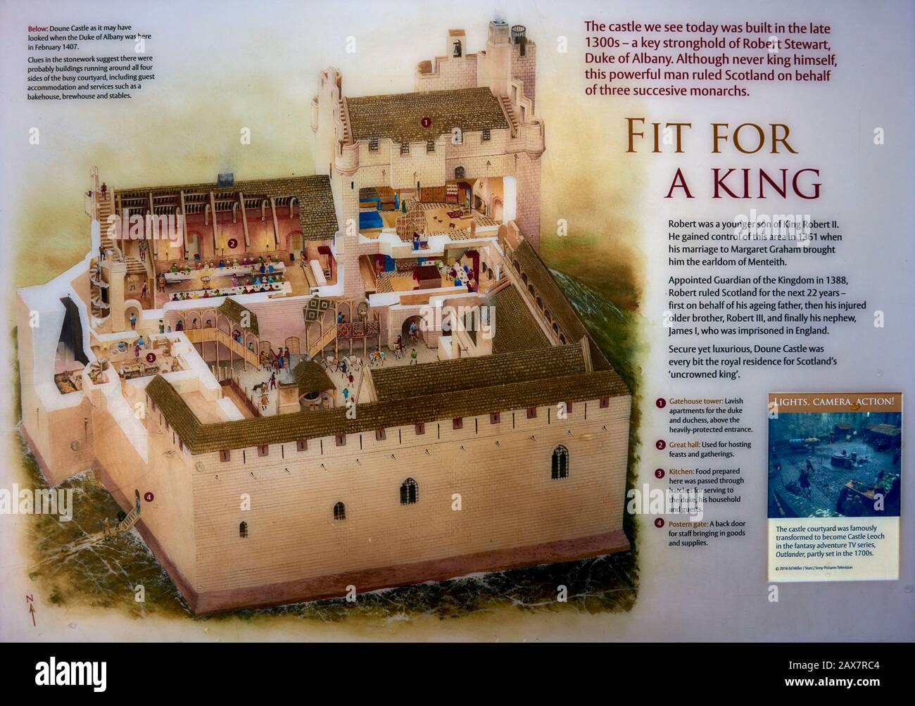 Doune Castle (DOUNE) Stock Photo