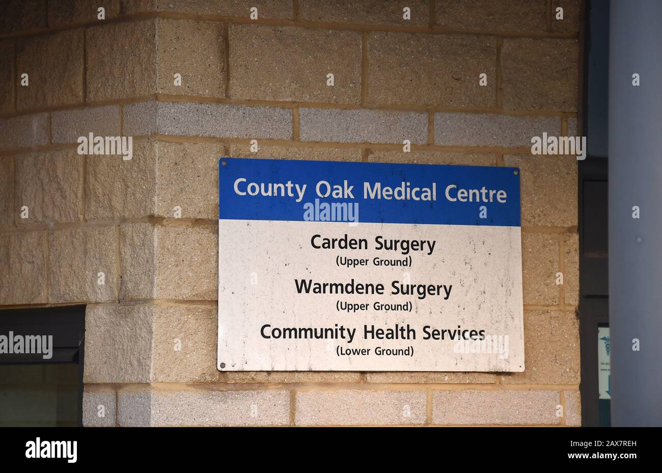 Brighton UK 11th February 2020 - The County Oak Medical Centre in Brighton is still closed after members of staff believed to be doctors have been tested positive for the Novel Coronavirus . Credit: Simon Dack / Alamy Live News Stock Photo