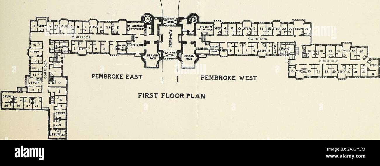 Academic buildings and halls of residence, plans and descriptions .  ROCKEFELLER HALL. Kockefeller Hall, the gift of Mr. John D. Rockefeller,  opened in April, 1904, isthe sixth in order of opening of