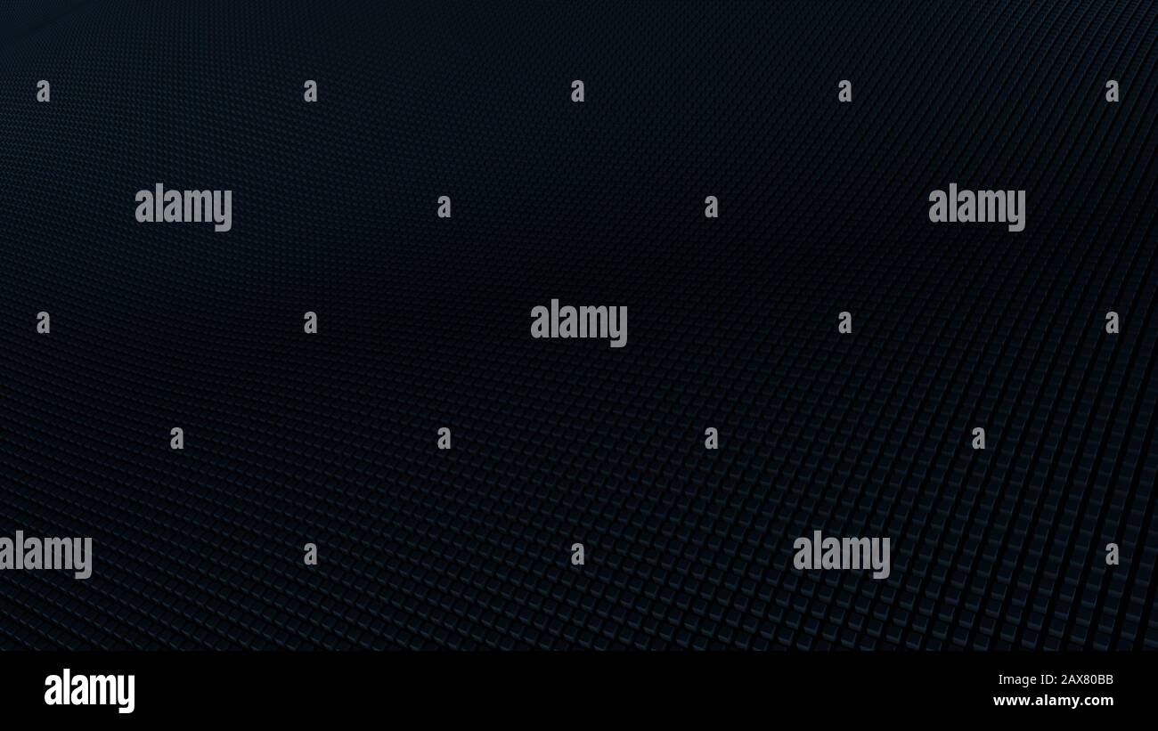 Abstract Black Cubic Waving Surface Futuristic Background Stock Photo ...