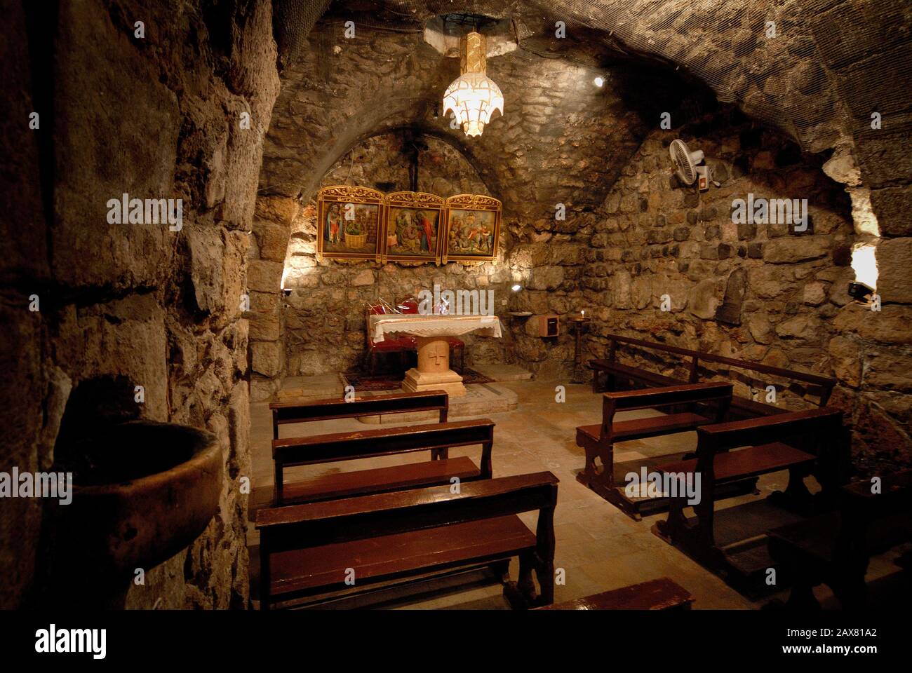 The House of Ananias, an underground chapel that was the cellar of