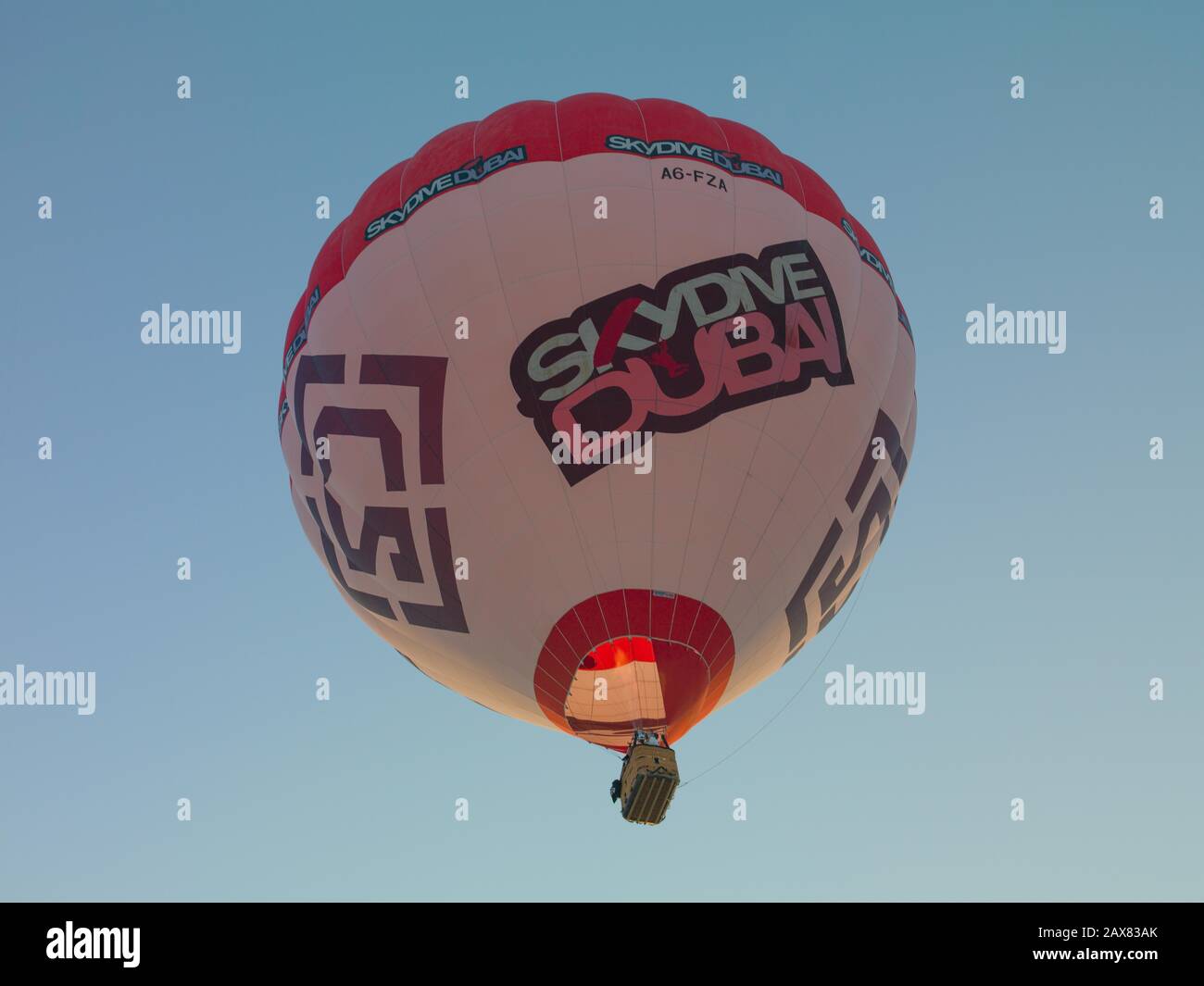 Hot Air Ballon, Skydive Dubai. Dubai, UAE Stock Photo Alamy