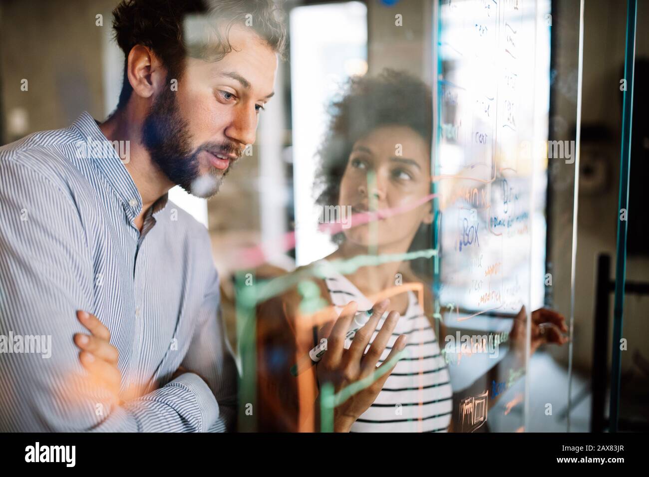 Technology software programming develop idea people concept Stock Photo