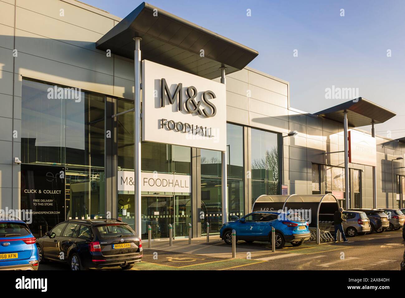 Entrance to the M & S Foodhall in Swindon Wiltshire England UK Stock Photo