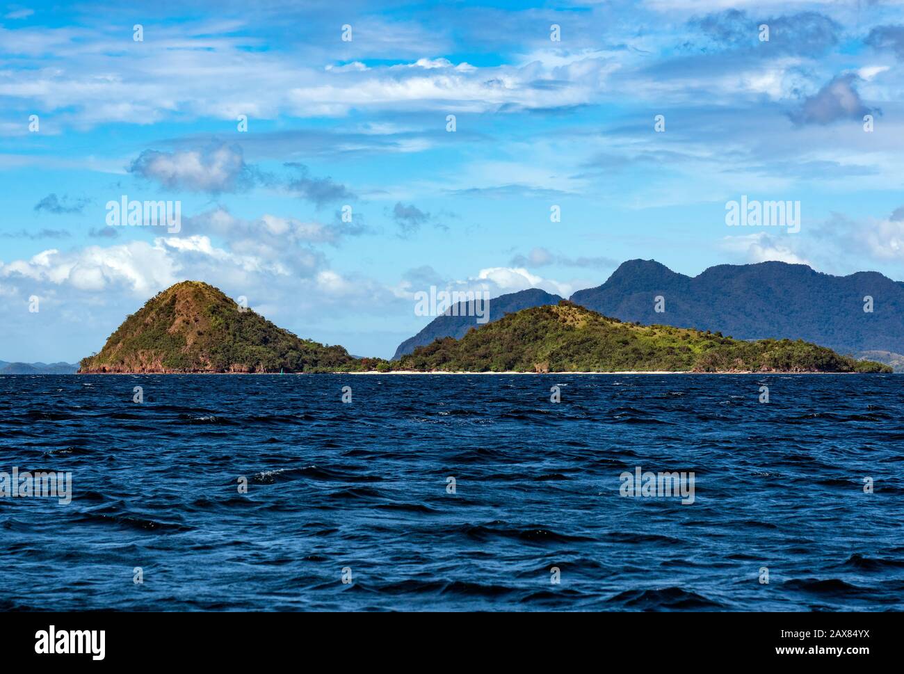 Coron island areal view, Philippines Stock Photo