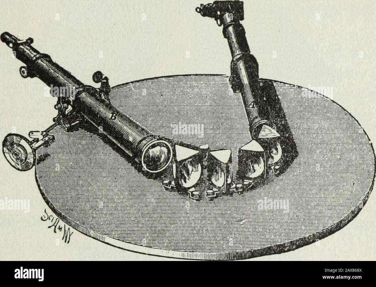 Gilbert light experiments for boys . Fig. 153. Trench faces Experiment No. 97. A ghost party. Mix a half teaspoonfnlof salt in three or four teaspoonfuls of alcohol in a saucer, standthe saucer on a cup on the table (to prevent burning the table), GILBERT LIGHT EXPERIMENTS 101 seat the party around the table in the dark, light the alcohol, andlook at your neighbors faces and at your own in a mirror. Doyou all look like ghosts ? You do, because the salt in the flamegives only yellow light, and since your rosy cheeks and rosy lipsabsorb this color they appear black. TRENCH FACES Our boys at the Stock Photo