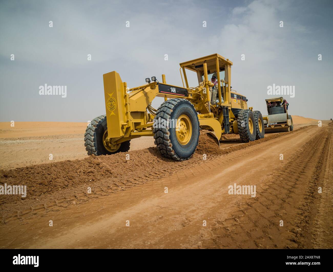 Construction, Saudi Arabian Desert, KSA Stock Photo Alamy