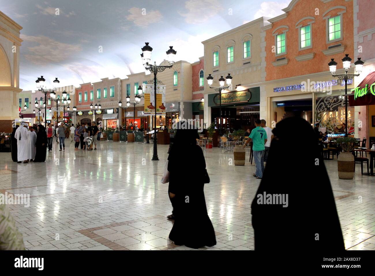 Villagio Shopping Mall in Doha Qatar. Stock Photo