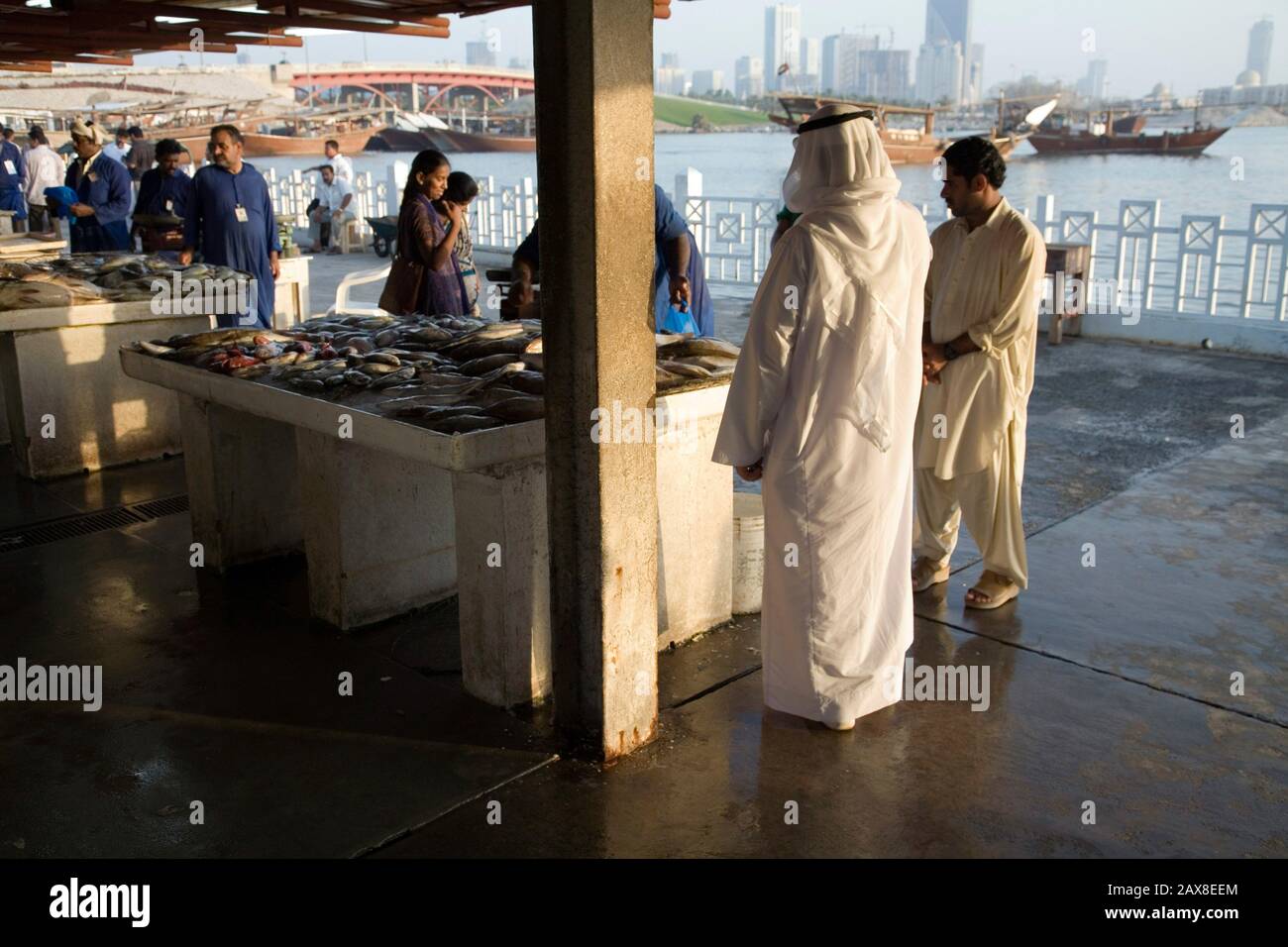 Fish market, Sharjah, UAE Stock Photo Alamy