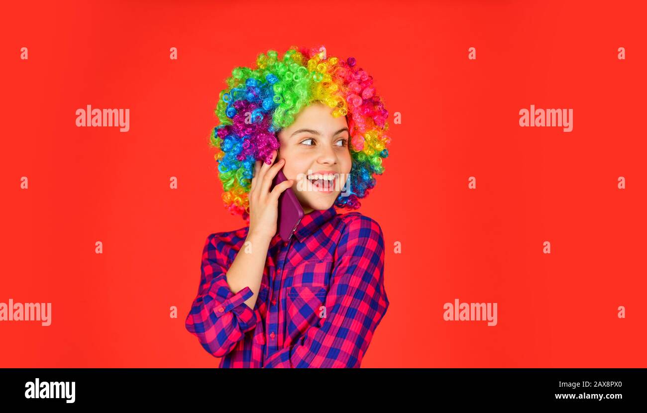 Positive And Cheerful Childhood Happiness Kid Looking Funny In