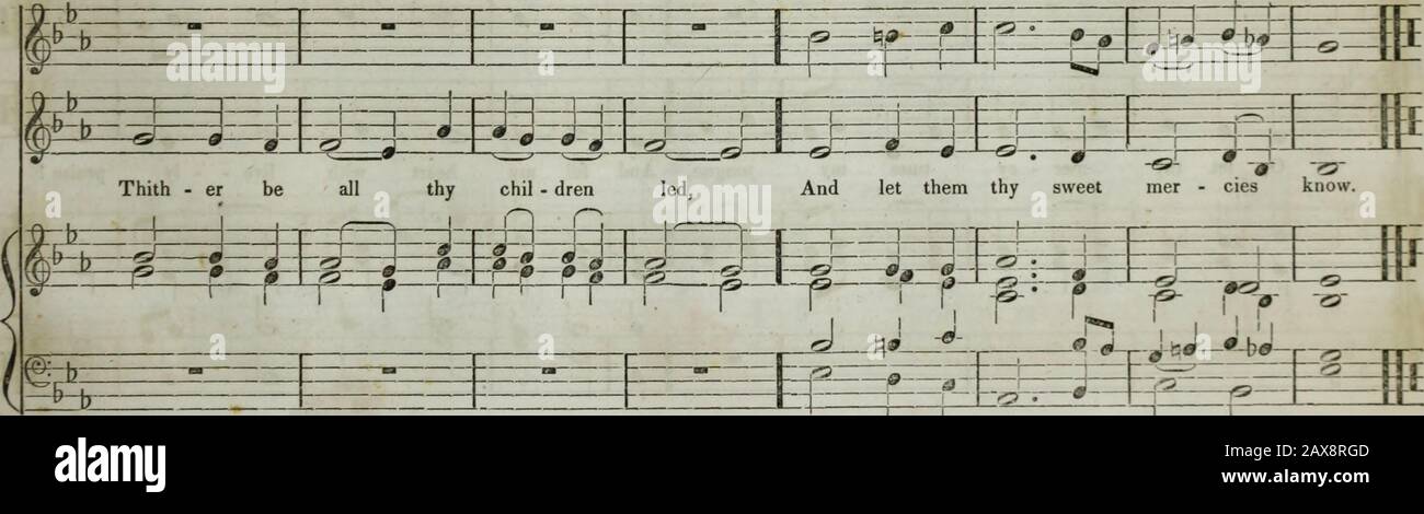 The Boston Musical Education Society's collection of church music : consisting of original psalm and hymn tunes, select pieces, chants, &c.; including compositions adapted to the service of the Protestant Episcopal Church . Stock Photo