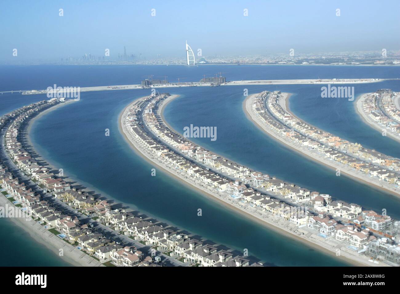 Dubai palm islands aerial hi-res stock photography and images - Alamy