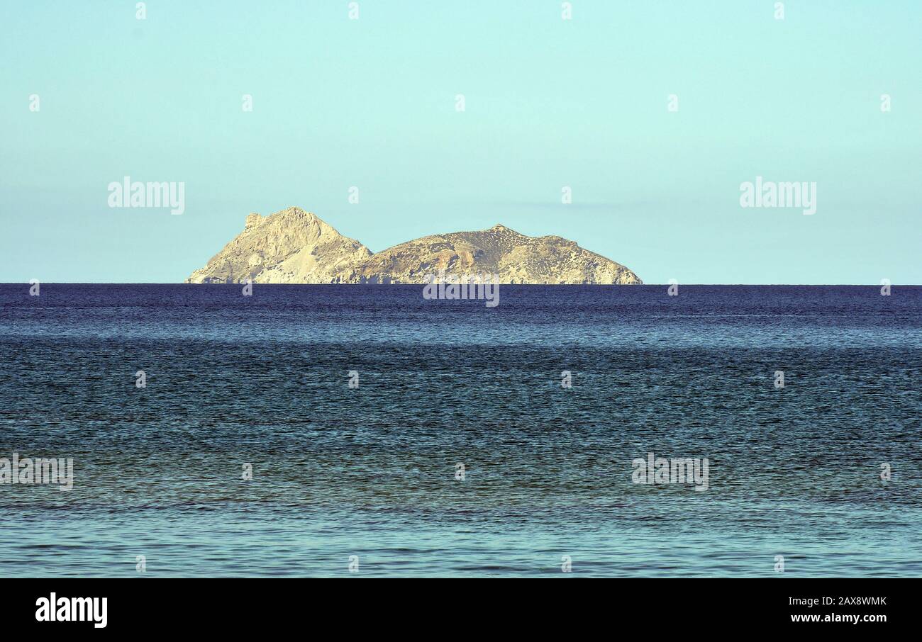 Greece, Crete Island, uninhabited  Islands in Libyan sea named Paximadia one and two Stock Photo