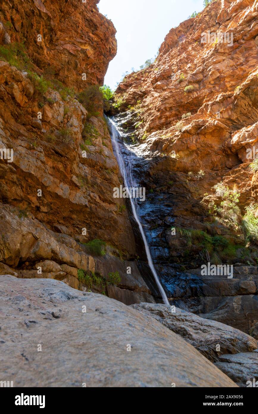 Meiringspoort Waterfall on the Meiringspoort Pass,Western Cape, South Africa Stock Photo