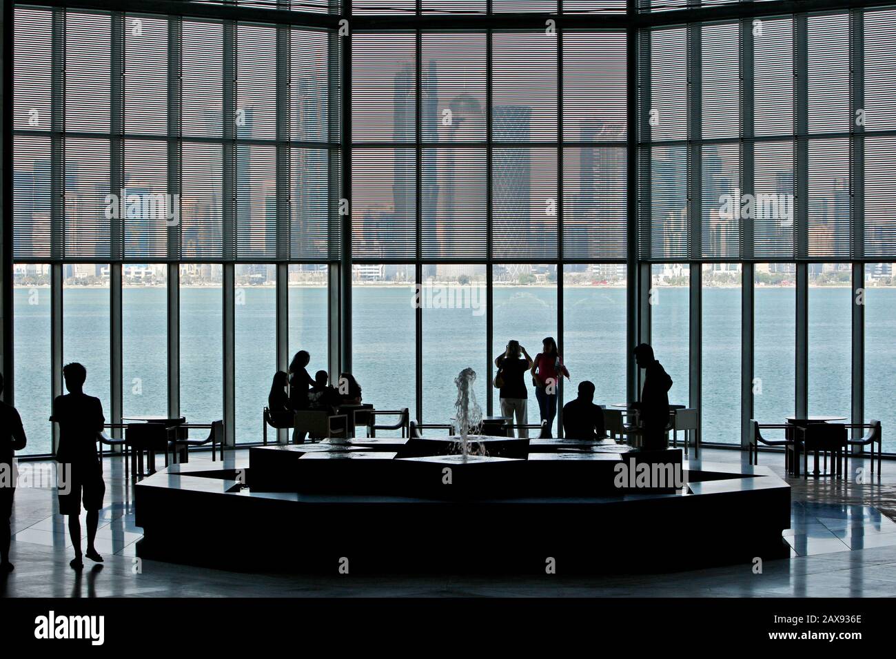 Doha Skyline Silhouette High Resolution Stock Photography and Images ...