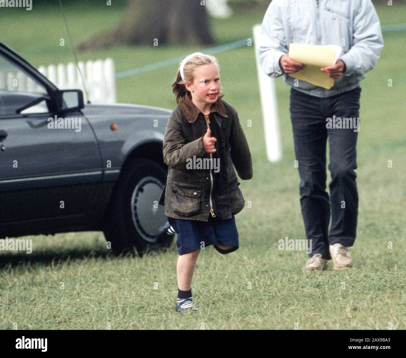 Zara Phillips at The Windsor Horse Trials, Windsor, England April 1988 Stock Photo