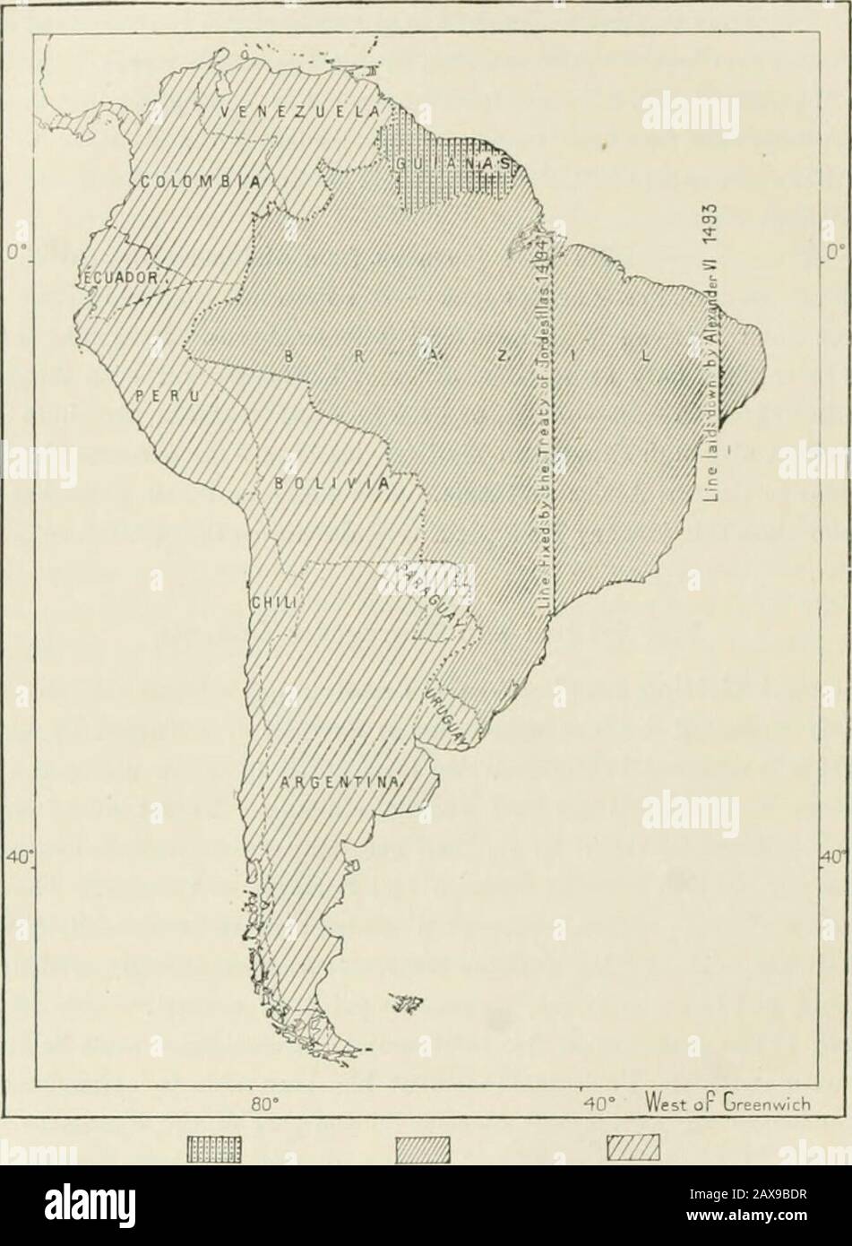 On this day (June 7, 1494), Spain and Portugal divided the world between  the two nations - Vivid Maps