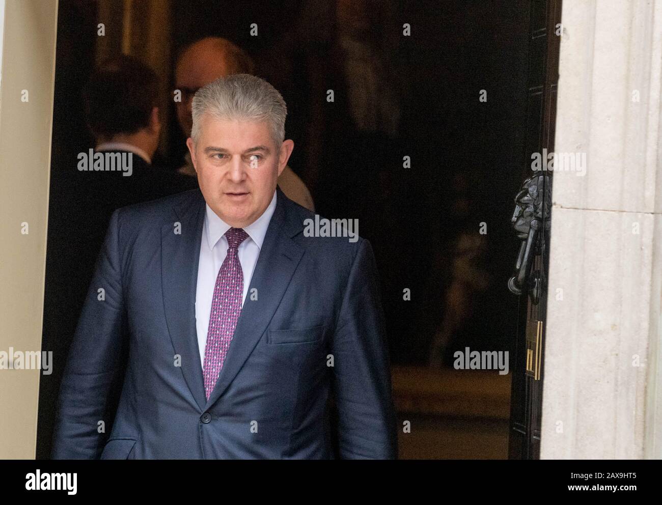 London, UK. 11th Feb, 2020. Brandon Lewis MP PC Minister for Security leaves a special Cabinet meeting to discuss HS2 at 10 Downing Street, London Credit: Ian Davidson/Alamy Live News Stock Photo