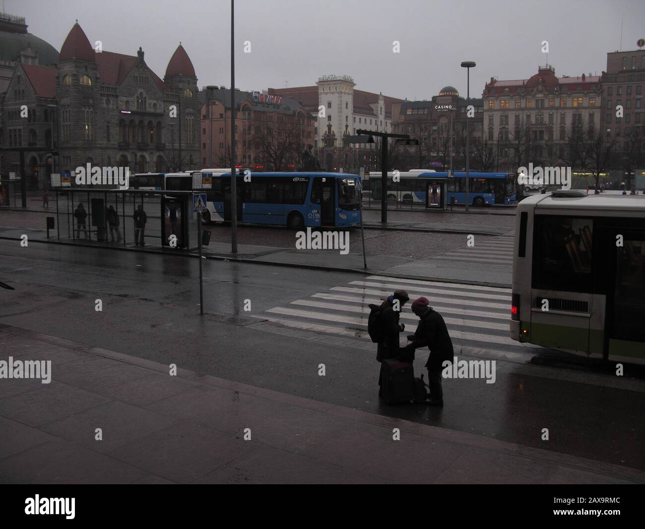 Helsinki, Rain Stock Photo