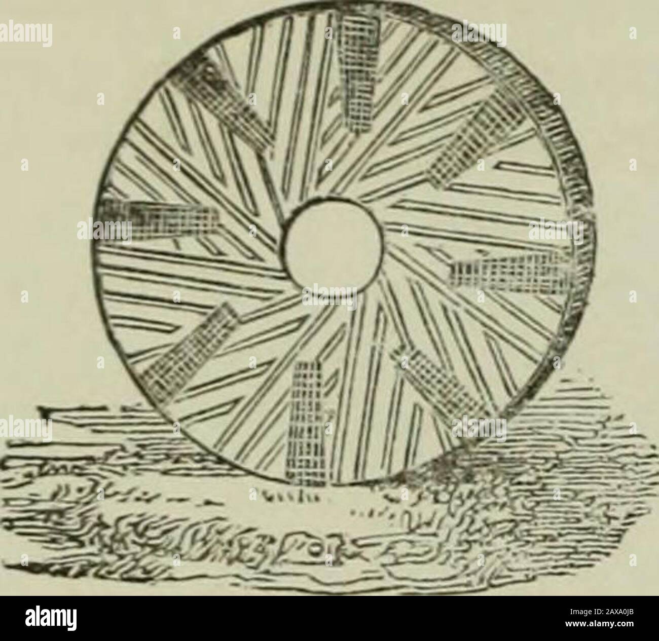 The practical draughtsman's book of industrial design and machinist's and  engineer's companion : forming a complete course of mechanical, engineering  and architectural drawing . Fig. 6 is a sketch of thisstone. As, image size:1300x1265