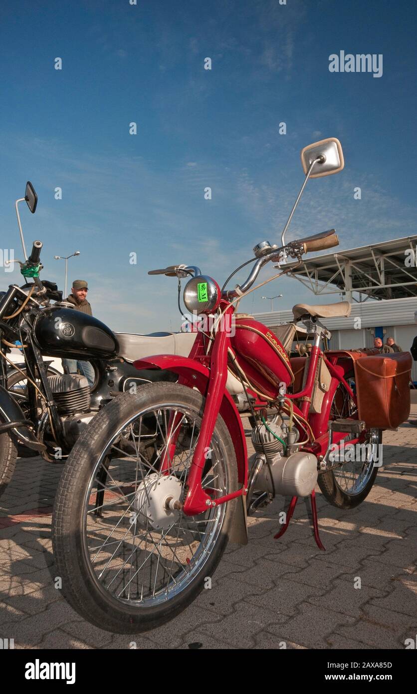1970's Romet Komar, Polish moped, Oldtimer Bazar fair in Wroclaw, Lower  Silesia, Poland Stock Photo - Alamy