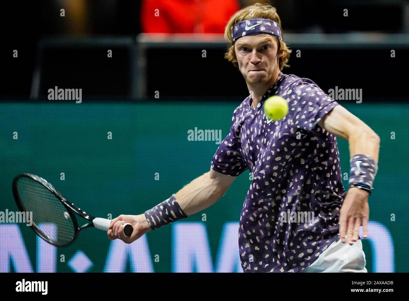 Rotterdam, Netherlands. 11th Feb, 2020. ROTTERDAM, ABN AMRO World Tennis  Tournament, 11-02-2020, Ahoy Rotterdam, Andrey Rublev (RUS) Credit: Pro  Shots/Alamy Live News Stock Photo - Alamy